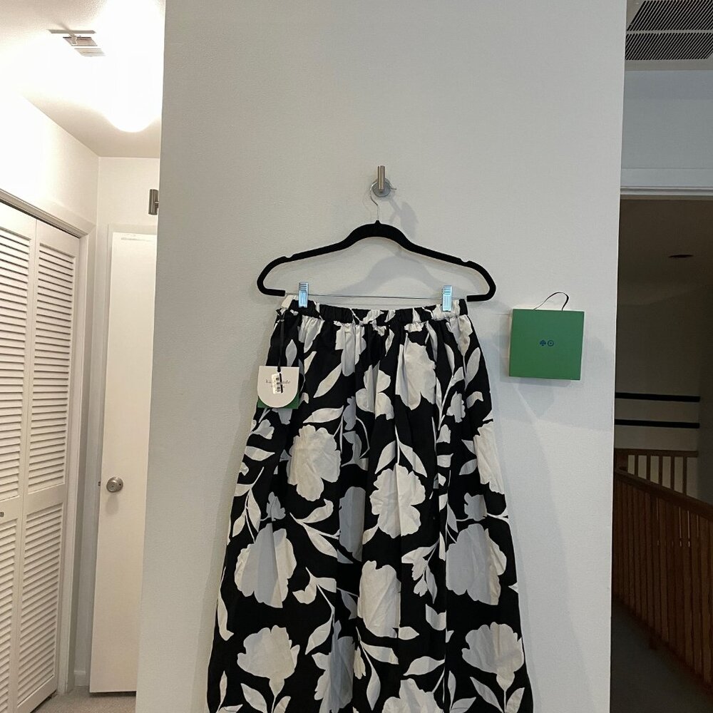 Classic Rose Midi Skirt - Kate Spade New York -Target Black/Cream - Picture 9 of 11